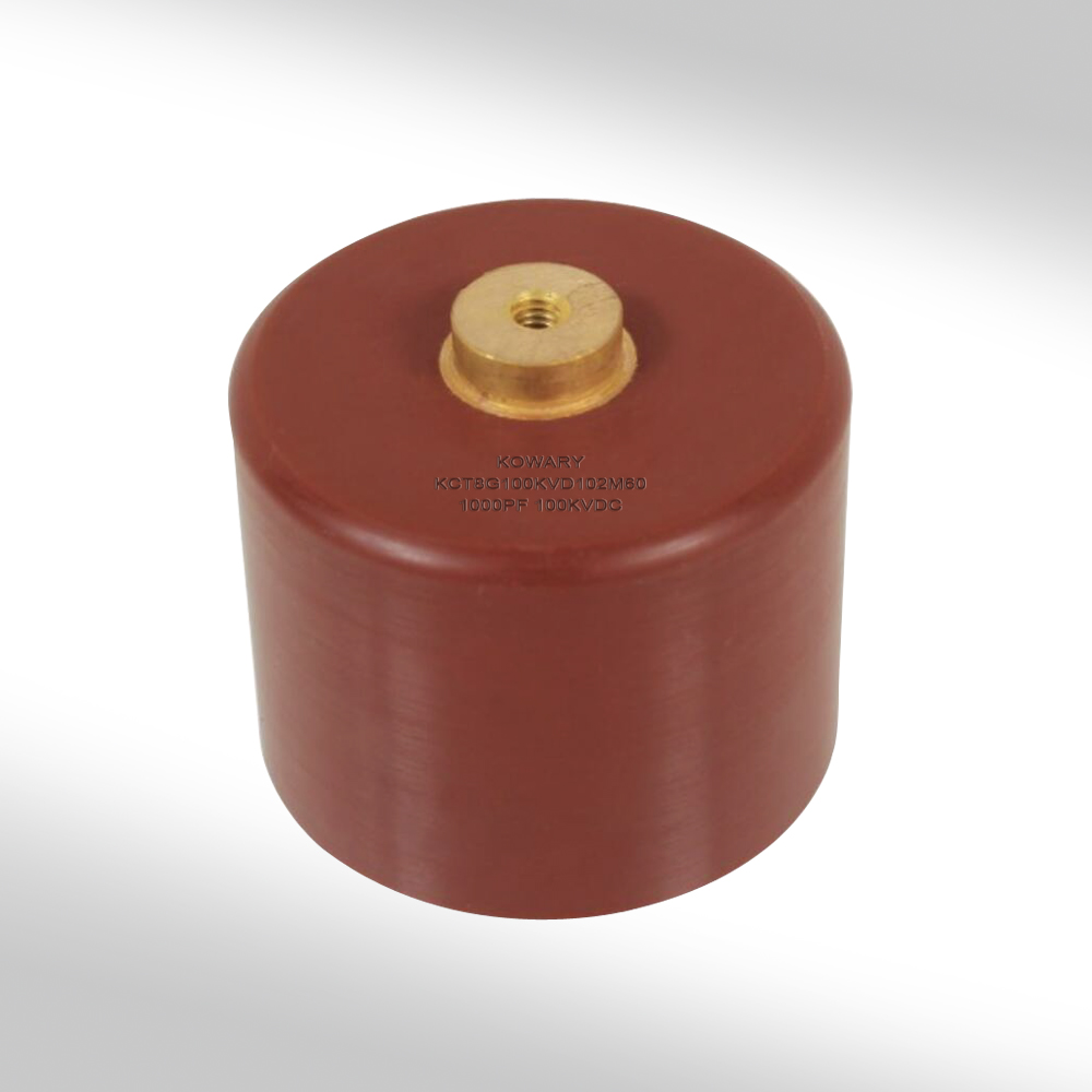 KCT8G series / Super High Voltage Doorknob Ceramic Capacitor - Screw Terminal Mounting