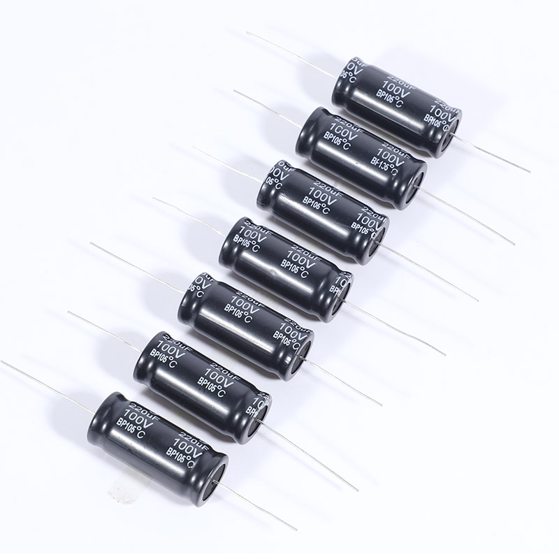 KB12 / Non-Polarized Miniaturized 105℃/ Axial Or Round Audio Aluminum Electrolytic Capacitor 