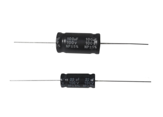 KN10 / Non-Polarized Wide Range 105℃/ Axial Or Round Audio Aluminum Electrolytic Capacitor
